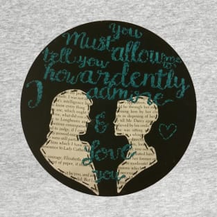 Ardently Pride and Prejudice Embroidery T-Shirt
